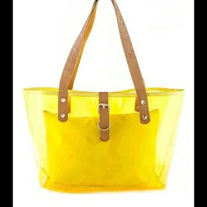 Clear bag with inner pouch